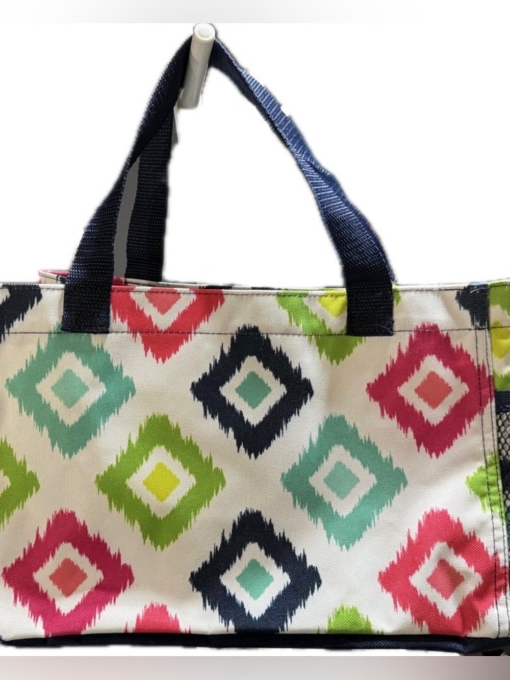 P008-Thirty-One Gifts All-In Organizer in the retired "Candy Corners" pattern.